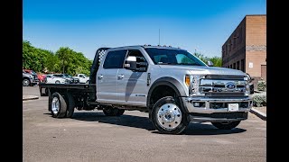 2017 Ford F550 Lariat Flatbed Walkaround [upl. by Madanhoj]