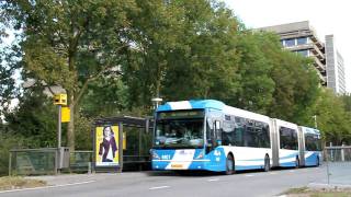 Buslijn 12 in Utrecht  Double articulated buses in Utrecht [upl. by Naoj]