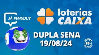 Resultado da Dupla Sena  Concurso no 2703  19082024 [upl. by Enilauqcaj]