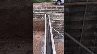 yard wall pour today concrete concreteconstruction foundation proconcrete standupscreed [upl. by Lemart]