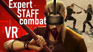 Expert STAFF combat in Blade and Sorcery VR [upl. by Mcnully]