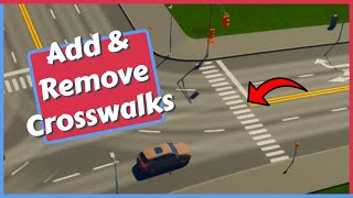 How to Add amp Remove Crosswalks in Cities Skylines 2 [upl. by Adnoraj]