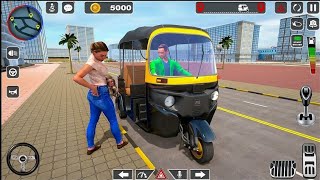 CNG Rickshaw Auto Tuk Tuk Game  Indian Rickshaw Driving 3D  Android Gameplay [upl. by Zandra895]