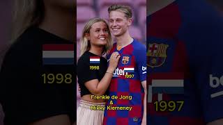 FC Barcelona Girlfriends and Wives 😍💜 barcelona viral lewandowski dejong [upl. by Irrehs389]