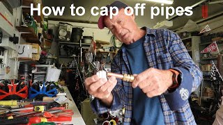 How to cap off copper pipes [upl. by Lleryt768]