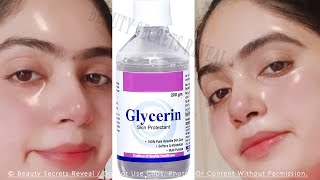 Shocking Uses of Glycerin That Make Your Face Crystal Clear Young Tight Spotless amp Scar Free [upl. by Hsizan]