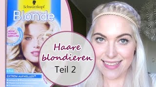 Haare blondieren ohne Gelbstich  Follow me around Teil 2 [upl. by Namijneb]