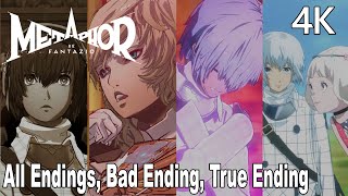 Metaphor ReFantazio All Endings Bad Endings True Ending Post Credits Scene 4K [upl. by Htebirol]