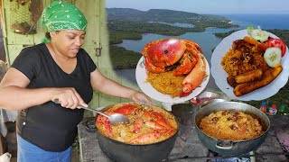 Los Mejores Locrio dominicano Comida Dominicana del Campo [upl. by Anelac35]