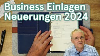 Was ist NEU bei den weekview Business Einlagen 2024 mit Filofax Lochung [upl. by Eetsirk]