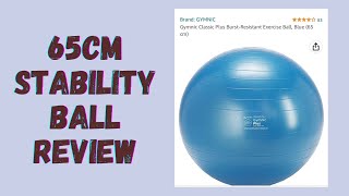 Gymnic Stability Ball Review by Pilates Physical Therapist [upl. by Jdavie]