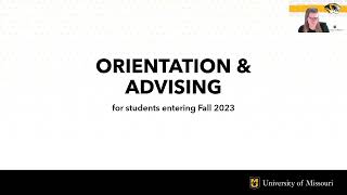 Orientation and Advising Webinar for Fall 2023 [upl. by Ttezzil513]