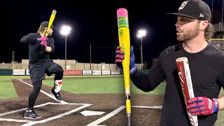 Victus PENCIL Bat vs Marucci CatX Connect  BBCOR Baseball Bat Review winner faces THE GOODS [upl. by Enomyar]