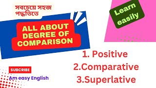 All about Degree of comparison। Positive Comparative Superlative। English grammar। [upl. by Iggie823]