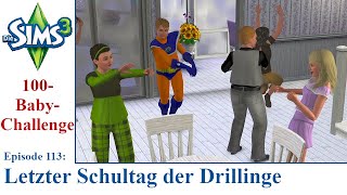 Die Sims 3  S04E113  Letzter Schultag der Drillinge [upl. by Havener]