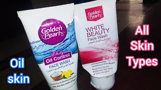 whitening face wash  Oily skin face wash  review facewash goldenpearl skincare [upl. by Forsyth]