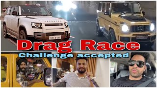 G wagon And Defender Drag Race with jattprabhjot  Ajju0008 [upl. by Ramos]