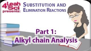 Alkyl Halide Carbon Chain Analysis for SN1 SN2 E1 E2 Reactions by Leah4sci [upl. by Ahsiekel760]