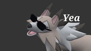 i learnt 3d animation to make this 1 Lycanroc video [upl. by Meeker]