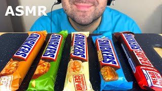 ASMR SNICKERS CHOCOLATE BARS MUKBANG EATING SOUNDS EATING SHOW [upl. by Hance992]