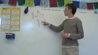 Pythagorean Theorem with Fractions [upl. by Sylvan]