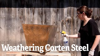 How to Weathering Corten Steel  Gardeners Supply [upl. by Norehc]