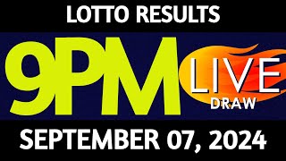 Lotto Result Today 900 pm draw September 07 2024 Saturday PCSO LIVE [upl. by Hagar211]