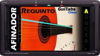 AFINADOR REQUINTO 🎸📟  A Standard  A D G C E A  GuiTuners 🎸 [upl. by Poppo]