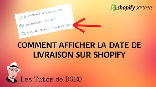 Comment Afficher la Date de Livraison sur votre Boutique Shopify  SPEED ECOM [upl. by Navis]