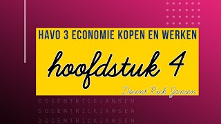 Economie HAVO3 amp VWO3  Kopen en Werken 3e druk  Hoofdstuk 4 Eigen bedrijf [upl. by Radnaskela341]