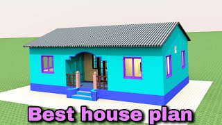 Tin shade house plan🏡 Ghaw ke liye Albestar ka ghar  tin set roofing house plan premshomeplan [upl. by Hilde]