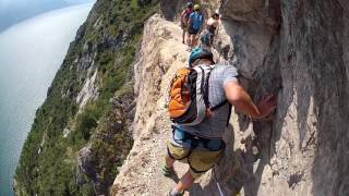 Sentiero Contrabbandieri via ferrata  Garda tó  Olaszország  Alpok [upl. by Lelah]