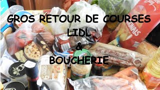 Gros retour de courses Lidl  Boucherie [upl. by Naik]