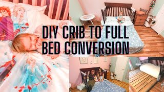 DIY CRIB TO FULL BED CONVERSION [upl. by Hgielsa75]