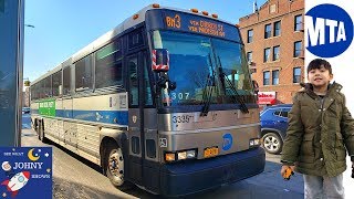 Johnys MTA Bus Ride BM3 Express Brooklyn to Manhattan [upl. by Adihahs]