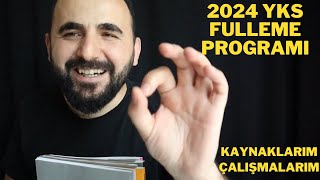 2024 YKS Fulleme Programı ve Kaynaklarım 2024 TYT ve AYT  Arşiv Video [upl. by Retnyw917]