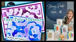 Take 2 Tuesday Class 32 Today we make a make with a new stencil by Sizzix called Sunday in the Park [upl. by Ahcila]