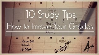 10 Study Tips II How to improve your grades [upl. by Nosreh505]