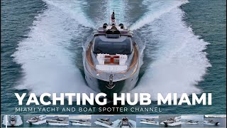 Riva 88 Folgore  Epic Drone Video in Miami Beach  Yacht Chasers  Haulover Inlet  Miami Beach [upl. by Erle]