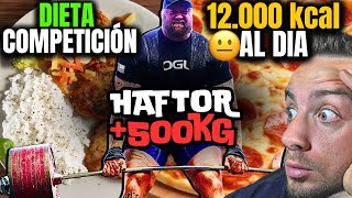 La DIETA del HOMBRE MAS FUERTE del MUNDO  180kg a 200kg 12000 kcal TRUÑOS ENORMES [upl. by Sibby]