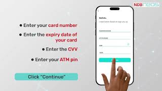 Get started with the NDB Neos App using your NDB Credit or Debit Card  NDB Neos [upl. by Auqinom]