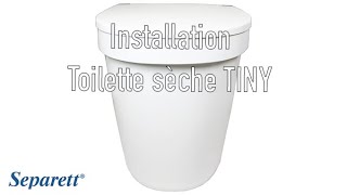 Installation toilette sèche à séparation des urines avec réservoirs intégrés TINY Separett [upl. by Sekyere]