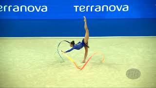 HALKINA Katsiaryna BLR  2017 Rhythmic Worlds Pesaro ITA  Qualifications Ribbon [upl. by Hourihan]