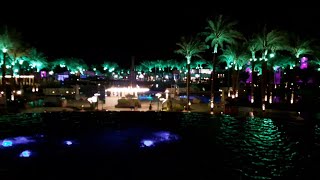 Rixos Premium Seagate holiday complex at night Sharm El Sheikh Egypt [upl. by Halilahk294]