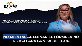 Entrevista con la Abogada Bernardina Reinoso Especialista en Derecho Migratorio Norteamericano [upl. by Lukasz]