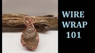 Wire Wrapping a Tumbled Stone [upl. by Enaek]