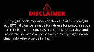 YouTube Copyright DISCLAIMER VIDEO No Copyright [upl. by Hamfurd230]