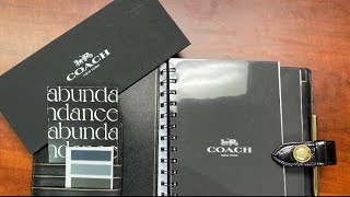 Vintage Coach Planner Setup  202223 New Inserts  Clean Beauty Nation [upl. by Ahseiyn91]