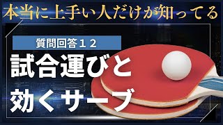 【質問回答１２】試合の組み立て方・効くサーブなど【卓球の強化書】卓球 pingpong tabletennis 戦術 馬龍 孫穎莎 卓球の強化書 tactics [upl. by Odine]