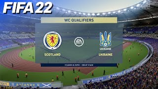 FIFA 22  Scotland vs Ukraine  World Cup Qualifiers [upl. by Bone380]